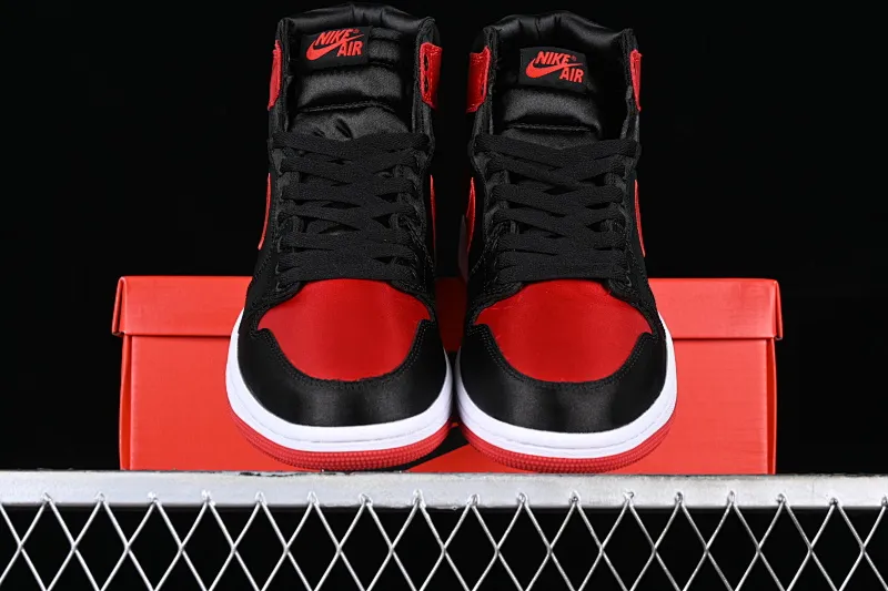 All categories Air Jordan Jordan series basketball shoes Air Jordan 1 High Z version Air Jordan 1 High OG "Satin Bred" AJ1 Joe 1 silk forbidden wear FD4810-061